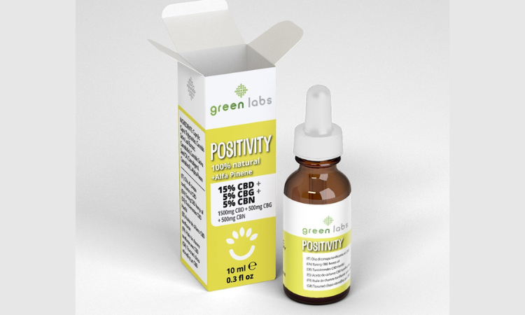 Positivity: 5% CBN + 5% CBG + 15% CBD Gold + Alpha Pinene