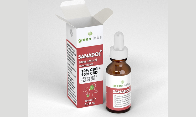 Sanadol+10: 10% CBG + 10% CBD + Nerolidol