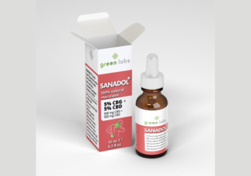 Sanadol+5: 5% CBG + 5% CBD + Nerolidol