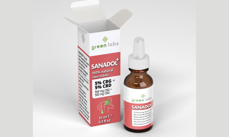 Sanadol+5: 5% CBG + 5% CBD + Nerolidol