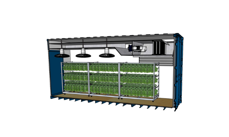 container hang drying
